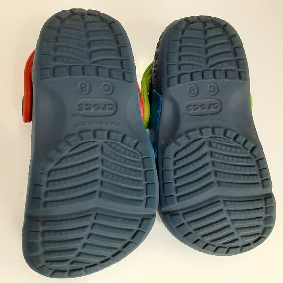 Crocs Disney Toy Story Buzz & Woody Clogs Blue Slip On Comfort Boys 8 Water Shoe - Picture 7 of 9